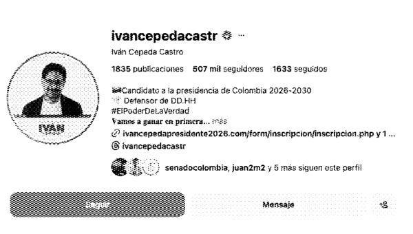 Instagram BORRA bots: ¡Cepeda cae de 2M a 400k seguidores! ¿Fin de la ilusión presidencial?